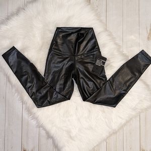 Faux leather leggings NWT